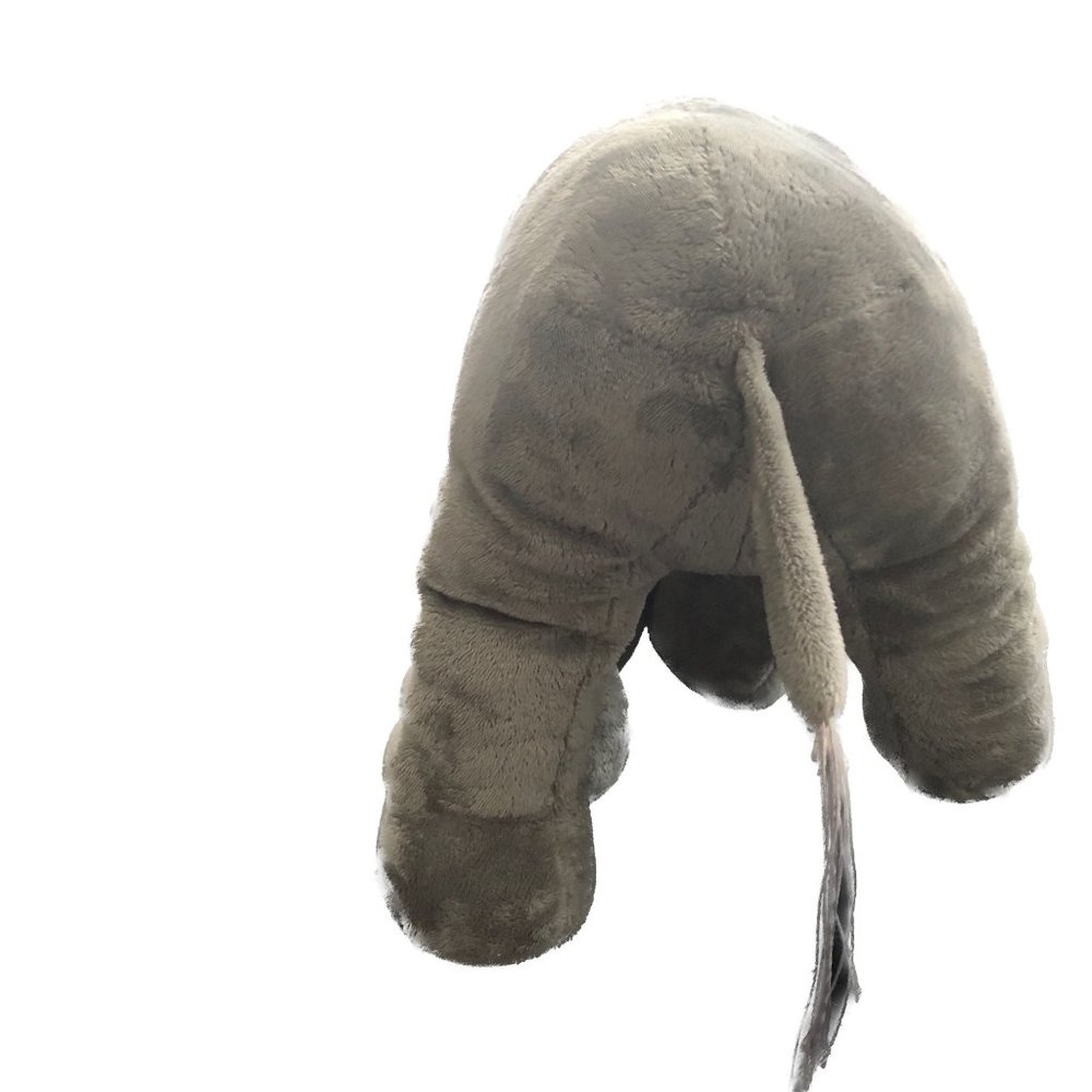 Unbranded Stuffed Gray Elephant Plush No Tush Tag 12" Tall - Picture 7 of 8